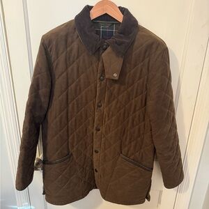 Barbour Quilted Moleskin Jacket - Size M